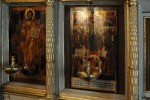 Икона «Покров Пресвятой Богородицы», XVI в. Древнейшая икона иконостаса Покровского храма. Реставрировалась Екатериной Сергеевной в 80-е гг.